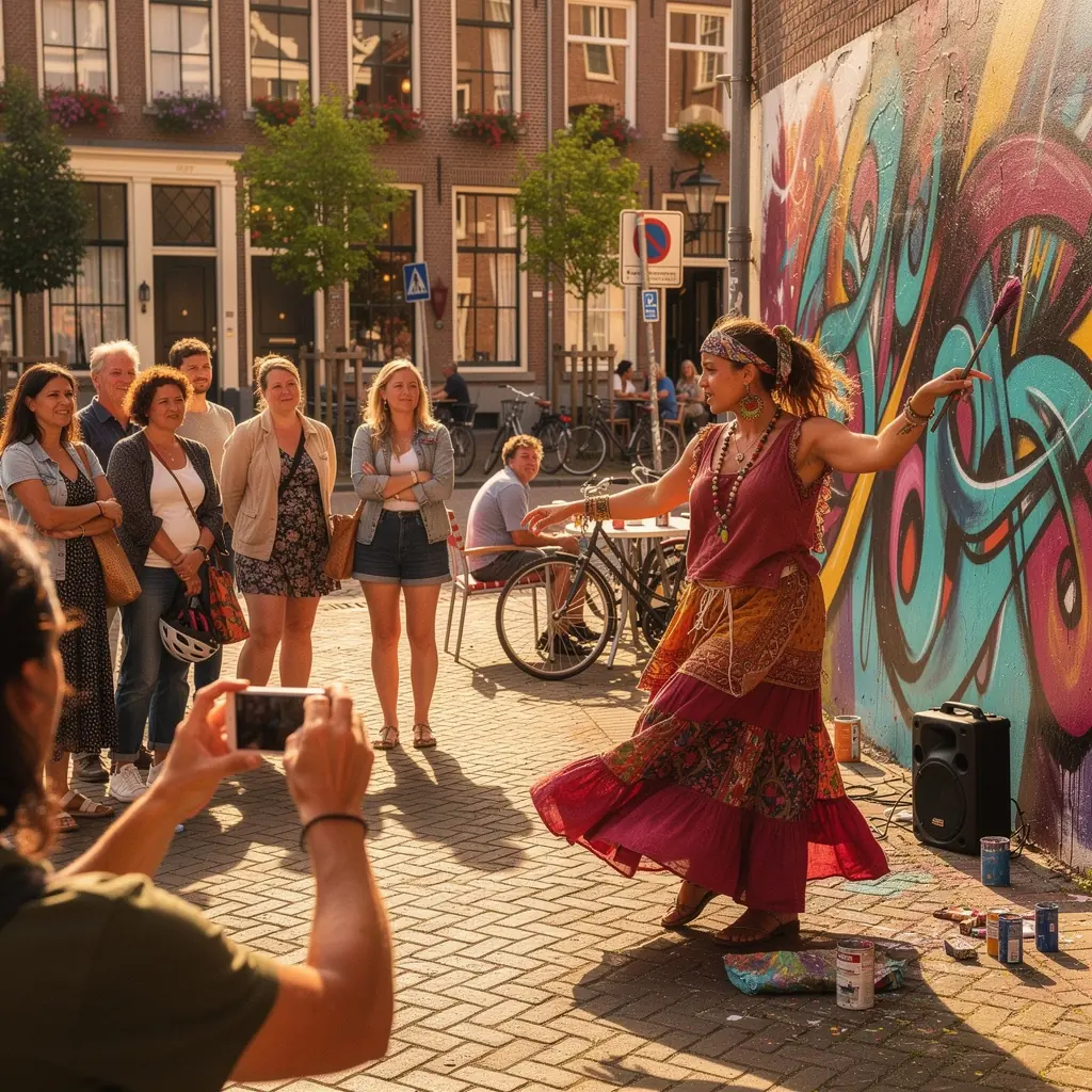 Een sfeervolle afbeelding van de historische grachtenpanden weerspiegeld in het water van de gracht.